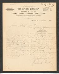 k.k. naturhistorisches Hofmuseum, Intendanzakten 1885-1896 (Hauer), Aktenzahl Z.283/1887, Seite 1